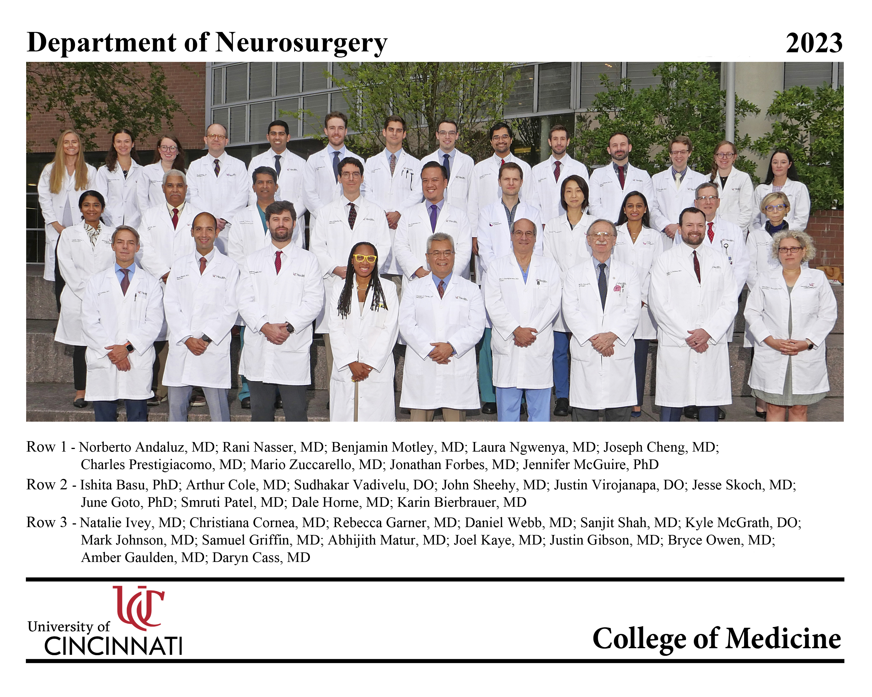 2023 Neurosurgery Dept 2023 Neurosurgery Dept